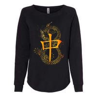 Chinese Mahjong Dragon Beautiful Cute Gift Womens California Wash Sweatshirt