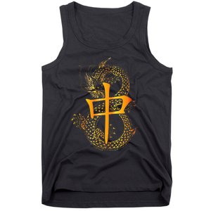 Chinese Mahjong Dragon Beautiful Cute Gift Tank Top