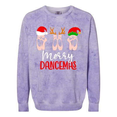 Cute Merry Dancemas Chritmas Dance Gift Colorblast Crewneck Sweatshirt