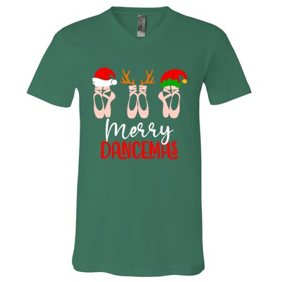 Cute Merry Dancemas Chritmas Dance Gift V-Neck T-Shirt