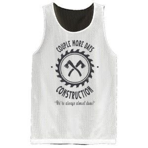 Couple More Days Construction We’re Always Almost Done Mesh Reversible Basketball Jersey Tank