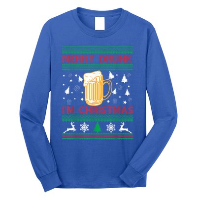 Christmas Merry Drunk IM Christmas Beer Funny Gift Long Sleeve Shirt