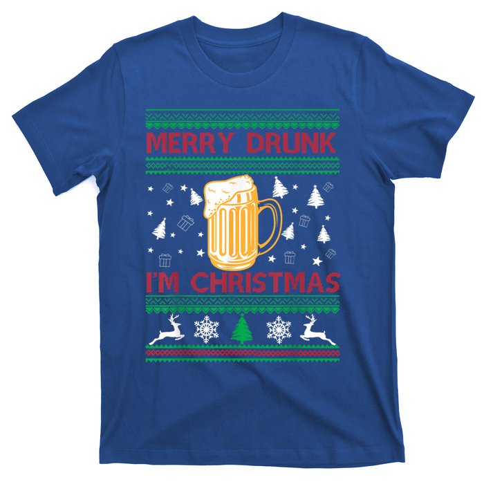 Christmas Merry Drunk IM Christmas Beer Funny Gift T-Shirt