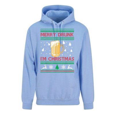 Christmas Merry Drunk IM Christmas Beer Funny Gift Unisex Surf Hoodie