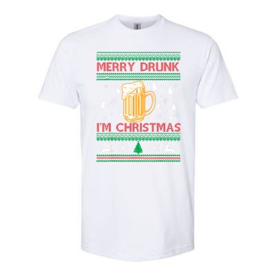 Christmas Merry Drunk IM Christmas Beer Funny Gift Softstyle® CVC T-Shirt