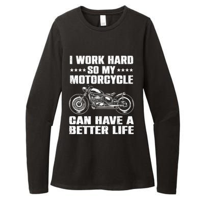 Cool Motorcycle Design For Motorcycle Lover Rider Womens CVC Long Sleeve Shirt