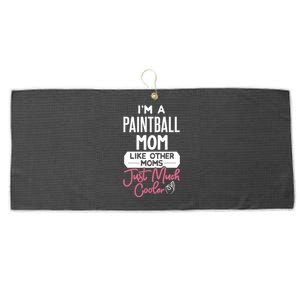 Cool Mothers Day Design Paintball Mom Gift Large Microfiber Waffle Golf Towel