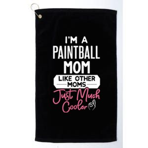 Cool Mothers Day Design Paintball Mom Gift Platinum Collection Golf Towel