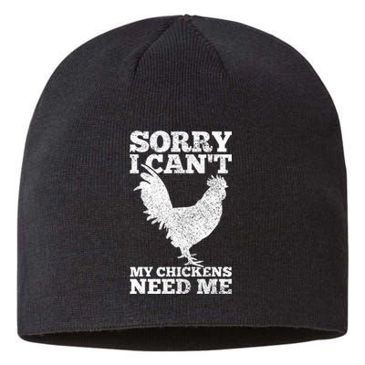 Chicken Mom Dad Funny Poultry Farmer Chicken Sustainable Beanie