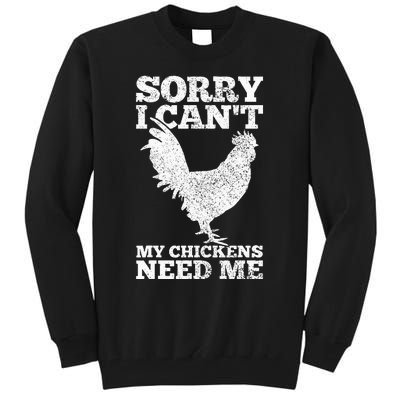 Chicken Mom Dad Funny Poultry Farmer Chicken Tall Sweatshirt