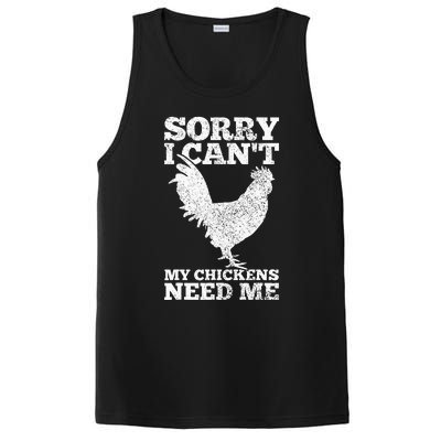 Chicken Mom Dad Funny Poultry Farmer Chicken PosiCharge Competitor Tank