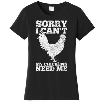 Chicken Mom Dad Funny Poultry Farmer Chicken Women's T-Shirt