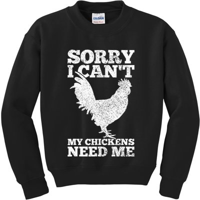 Chicken Mom Dad Funny Poultry Farmer Chicken Kids Sweatshirt