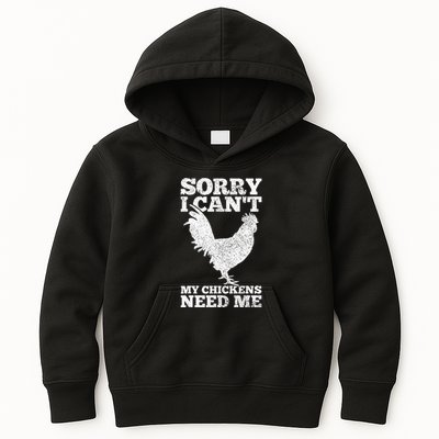 Chicken Mom Dad Funny Poultry Farmer Chicken Kids Hoodie