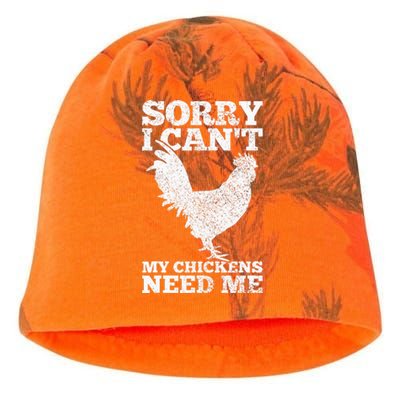 Chicken Mom Dad Funny Poultry Farmer Chicken Kati - Camo Knit Beanie