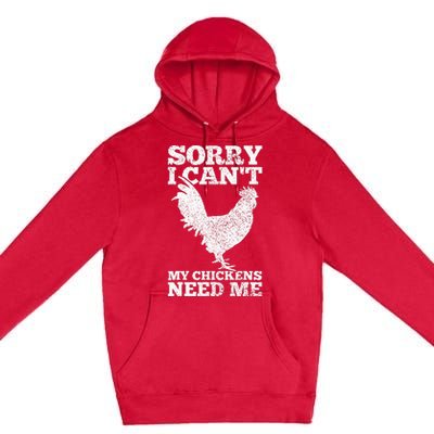 Chicken Mom Dad Funny Poultry Farmer Chicken Premium Pullover Hoodie