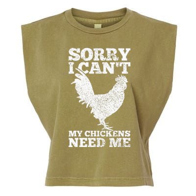 Chicken Mom Dad Funny Poultry Farmer Chicken Garment-Dyed Women's Muscle Tee