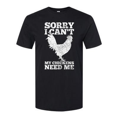 Chicken Mom Dad Funny Poultry Farmer Chicken Softstyle CVC T-Shirt