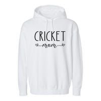 Cricket Mom Definition Cricket Cricket Player  Garment-Dyed Fleece Hoodie