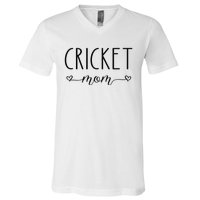 Cricket Mom Definition Cricket Cricket Player  V-Neck T-Shirt