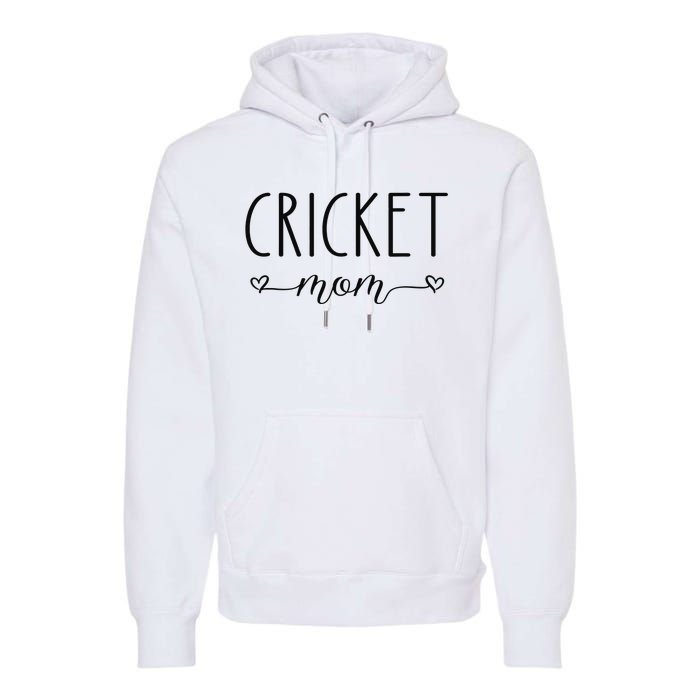 Cricket Mom Definition Cricket Cricket Player  Premium Hoodie