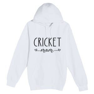 Cricket Mom Definition Cricket Cricket Player  Premium Pullover Hoodie