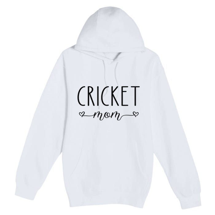 Cricket Mom Definition Cricket Cricket Player  Premium Pullover Hoodie