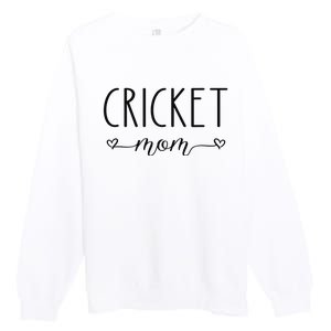 Cricket Mom Definition Cricket Cricket Player  Premium Crewneck Sweatshirt