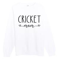 Cricket Mom Definition Cricket Cricket Player  Premium Crewneck Sweatshirt