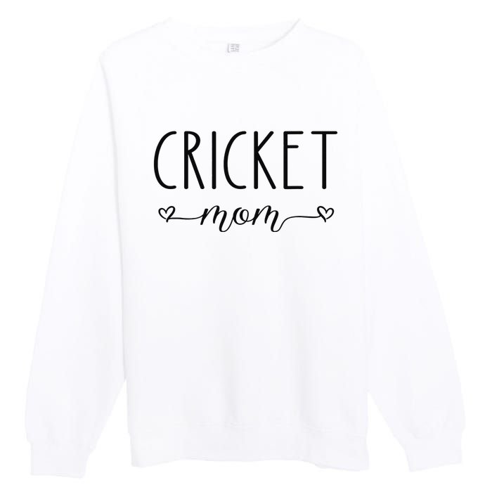 Cricket Mom Definition Cricket Cricket Player  Premium Crewneck Sweatshirt