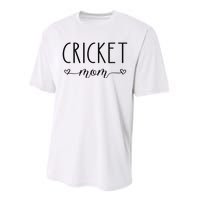 Cricket Mom Definition Cricket Cricket Player  Performance Sprint T-Shirt