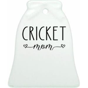 Cricket Mom Definition Cricket Cricket Player  Ceramic Bell Ornament