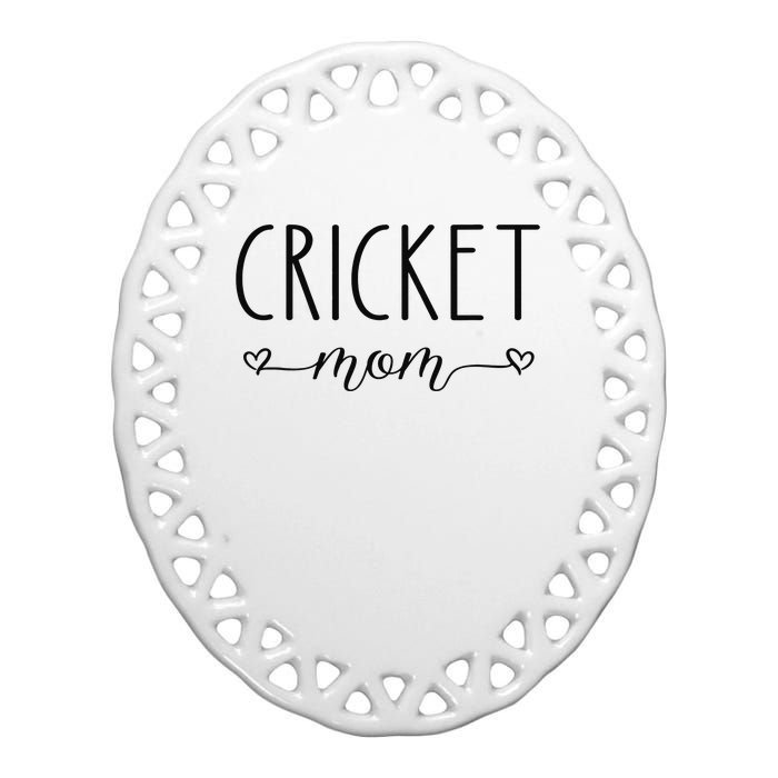 Cricket Mom Definition Cricket Cricket Player  Ceramic Oval Ornament