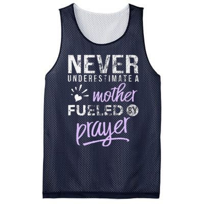 Christian Mothers Day Mom Fueled Prayer Heart Mesh Reversible Basketball Jersey Tank