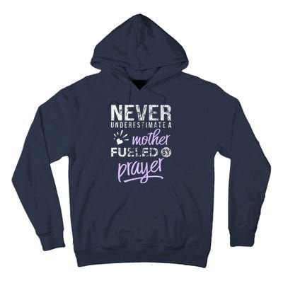 Christian Mothers Day Mom Fueled Prayer Heart Tall Hoodie