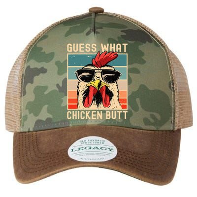 Chicken Meme Design Guess What Chicken Butt Legacy Tie Dye Trucker Hat