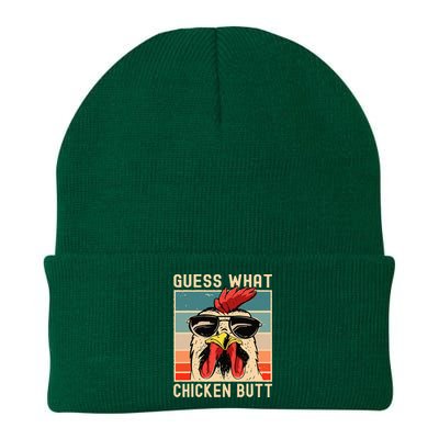 Chicken Meme Design Guess What Chicken Butt Knit Cap Winter Beanie