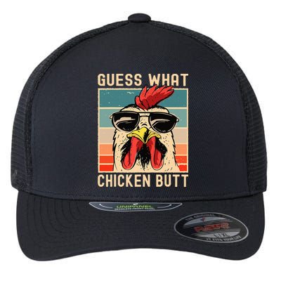 Chicken Meme Design Guess What Chicken Butt Flexfit Unipanel Trucker Cap