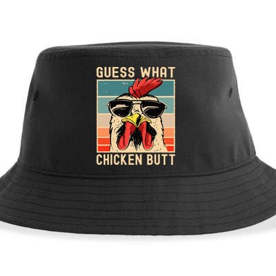 Chicken Meme Design Guess What Chicken Butt Sustainable Bucket Hat