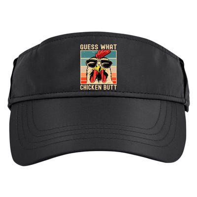 Chicken Meme Design Guess What Chicken Butt Adult Drive Performance Visor