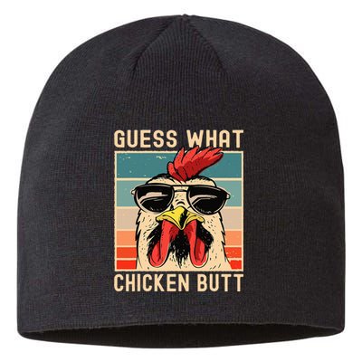 Chicken Meme Design Guess What Chicken Butt Sustainable Beanie