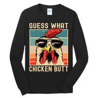 Chicken Meme Design Guess What Chicken Butt Tall Long Sleeve T-Shirt