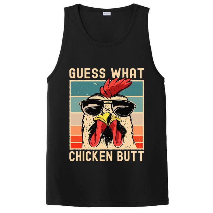 Chicken Meme Design Guess What Chicken Butt PosiCharge Competitor Tank