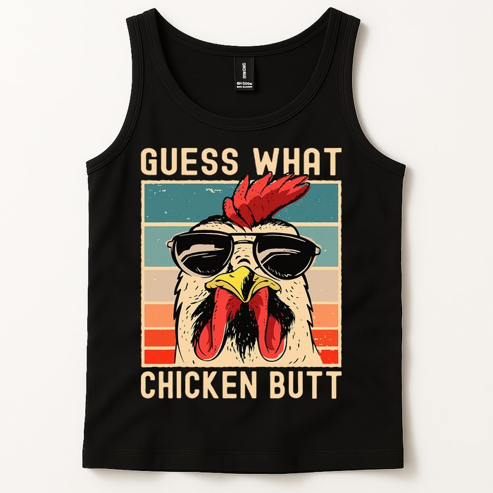 Chicken Meme Design Guess What Chicken Butt Tank Top