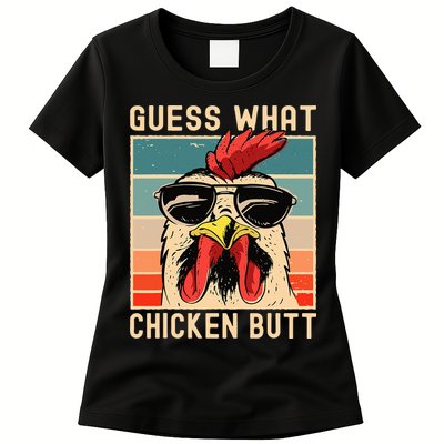 Chicken Meme Design Guess What Chicken Butt Womens T-Shirt