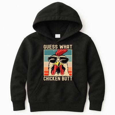 Chicken Meme Design Guess What Chicken Butt Kids Hoodie