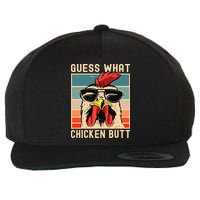 Chicken Meme Design Guess What Chicken Butt Wool Snapback Cap