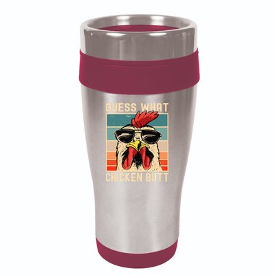 Chicken Meme Design Guess What Chicken Butt 16oz Travel Tumbler