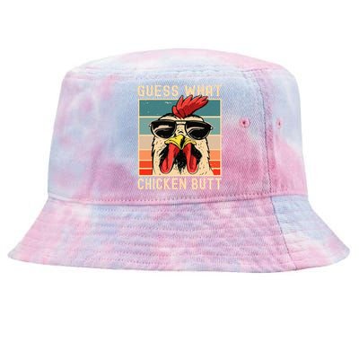 Chicken Meme Design Guess What Chicken Butt Tie-Dyed Bucket Hat