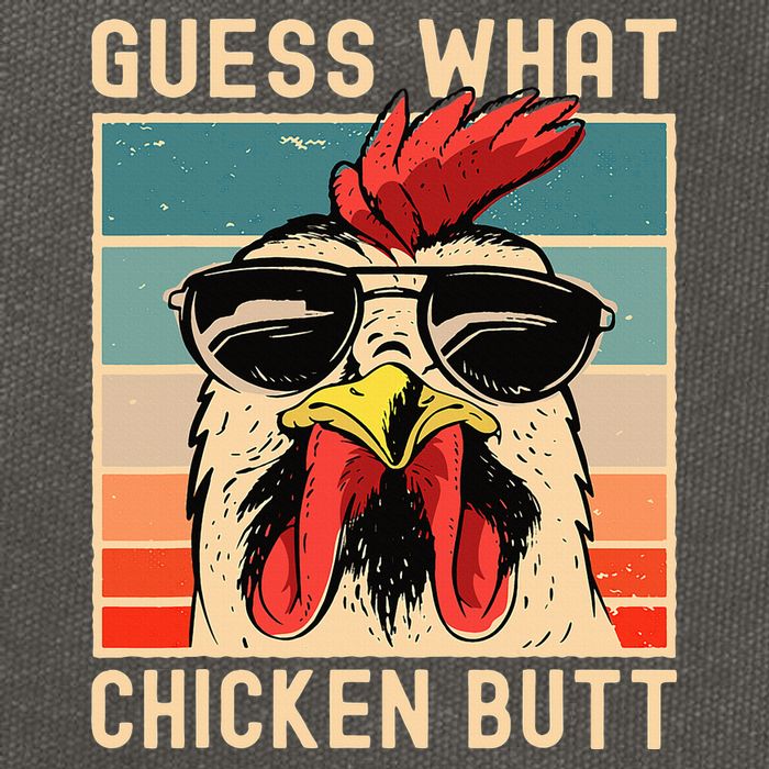 Chicken Meme Design Guess What Chicken Butt Cotton Canvas Backpack